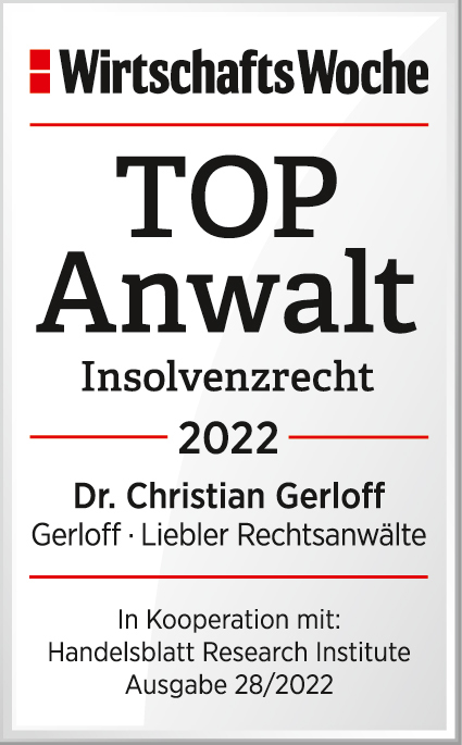 WIWO Top Anwalt 2022 Dr. Christian Gerloff